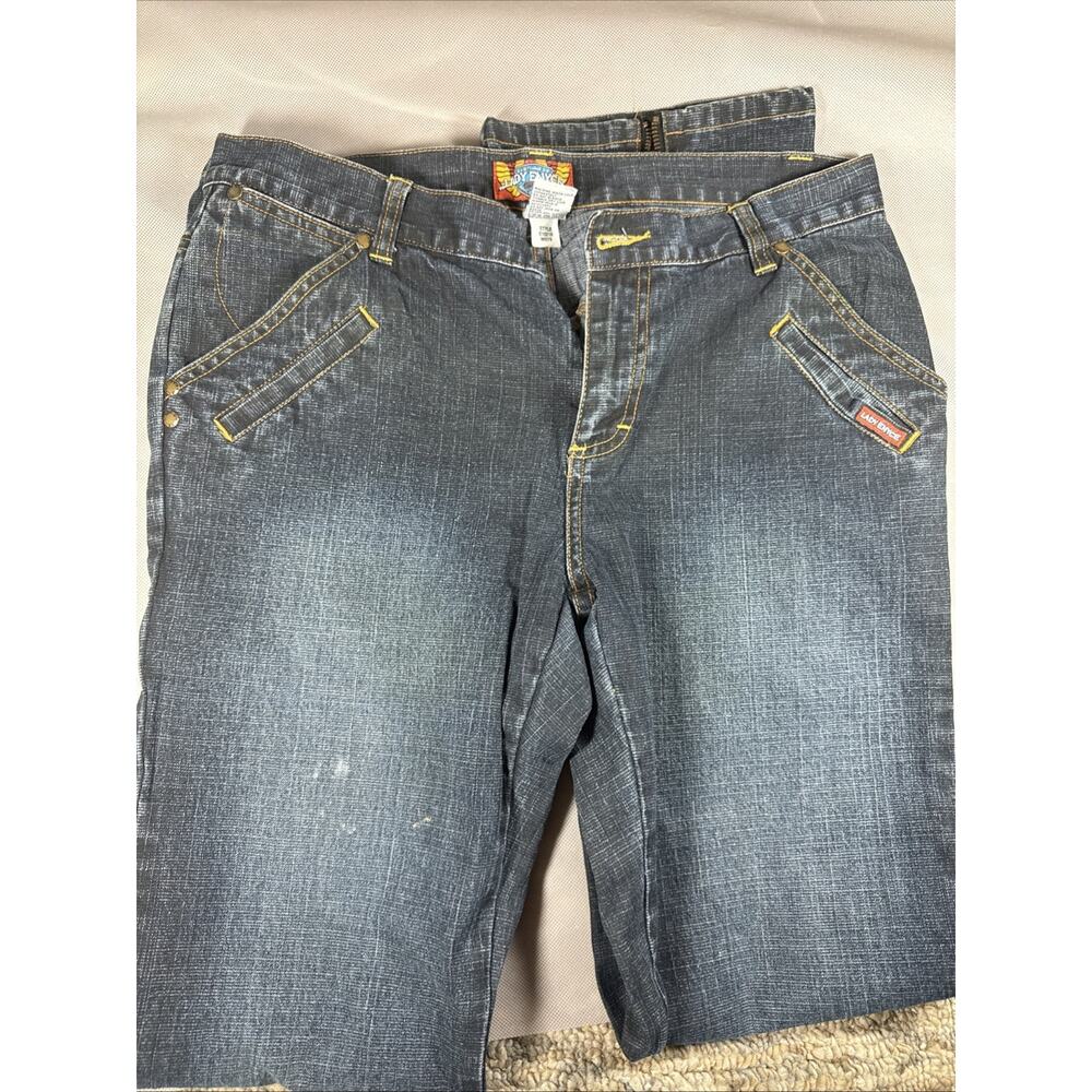 Lady Enyce Womens Jeans Blue Size 29 Y2K Bootcut Mid Rise Denim Cotton Blend OO